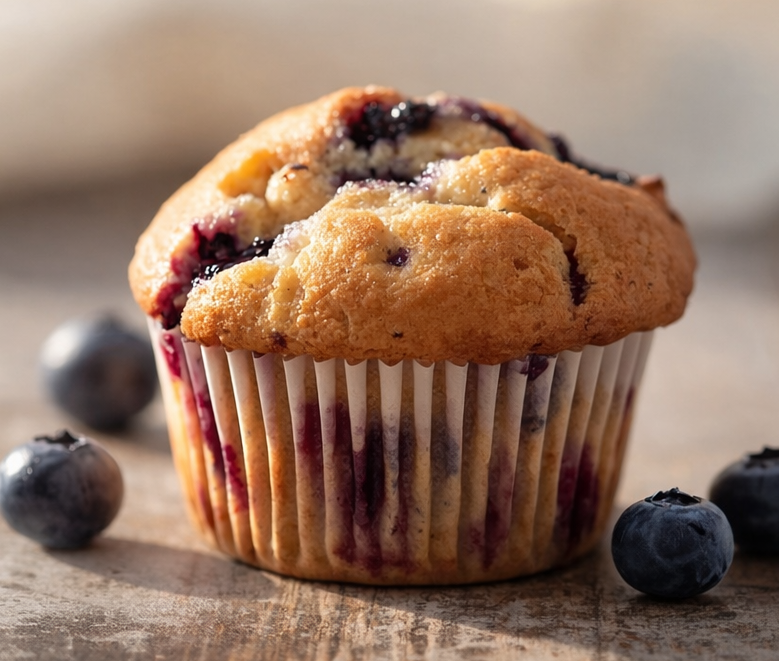 Fluffy Sugar-Free Blueberry Muffins: Enjoy Sweet Moments Without the Guilt