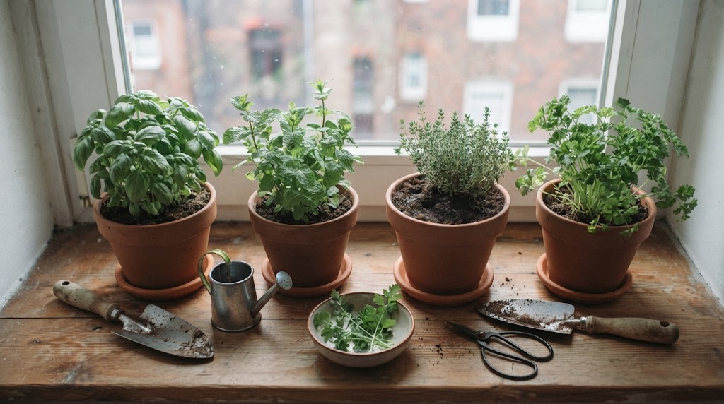 How to Grow Fresh Indoor Herbs All Year Round (No Garden or Balcony Required)